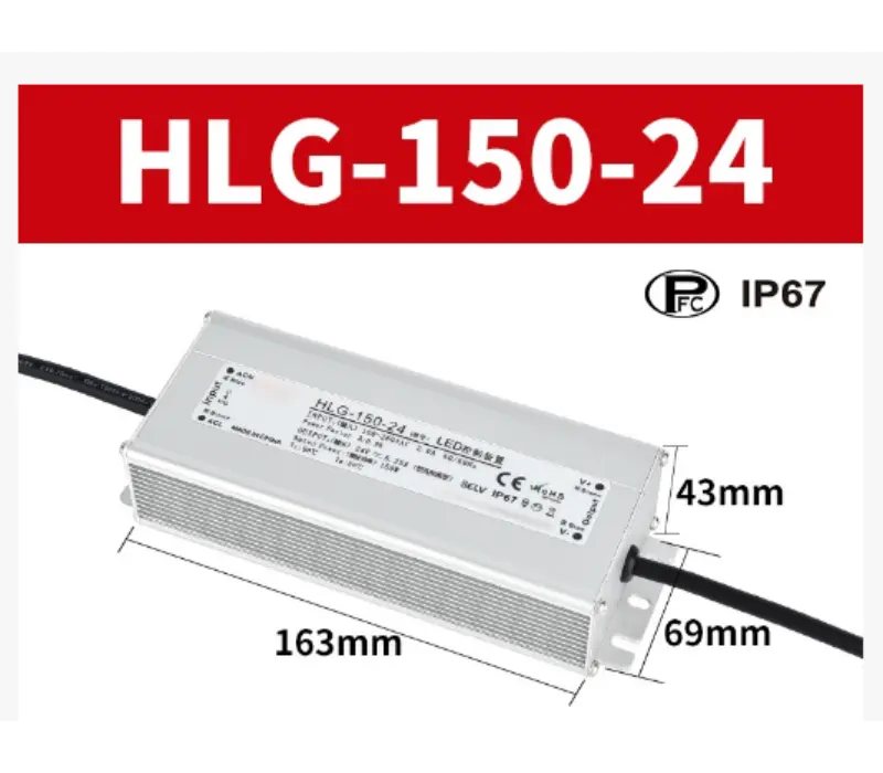150 W Vodotesen LED gonilnik Uvod