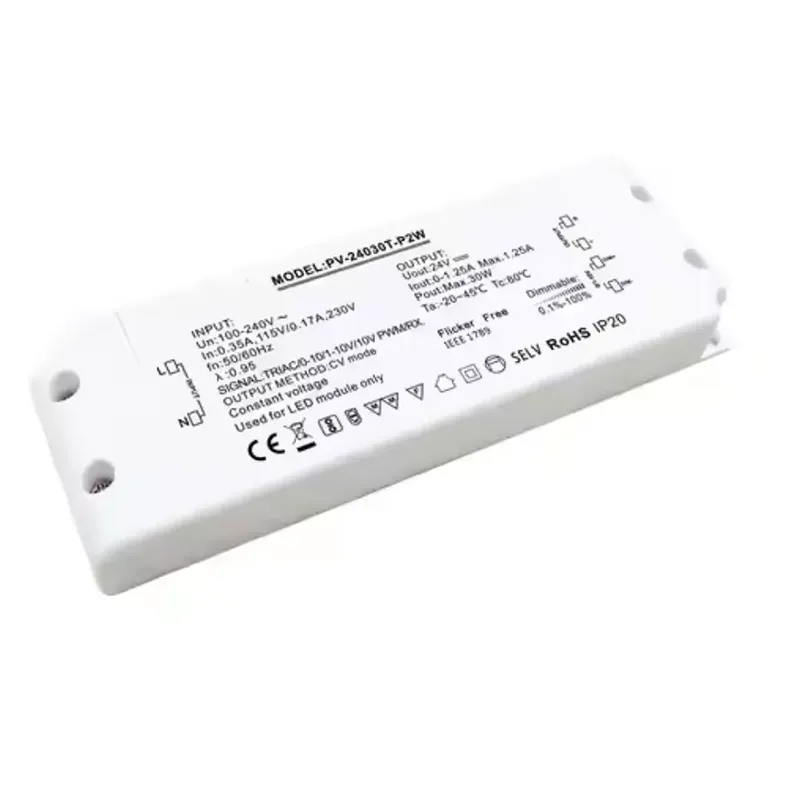 Zakaj je gonilnik LED za zatemnitev s triakom s konstantno napetostjo 30 W optimalna izbira za sodobne svetlobne rešitve