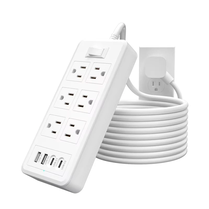 6 vtičnic 4 vrata USB ameriški razdelilnik