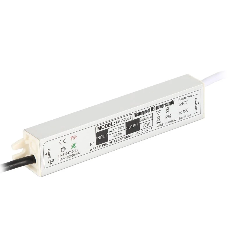 IP67 vodotesen LED gonilnik aluminijastega preklopnega napajalnika