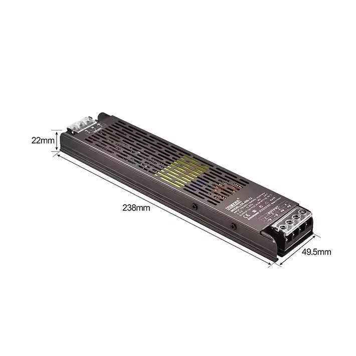 Izjemno tanek ali tanek stikalni napajalnik 100 W 12 V/24 V z enim izhodom